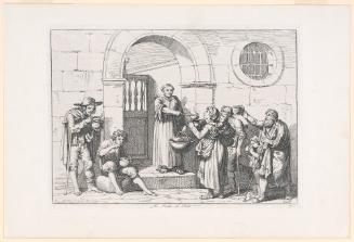 The Charity of the Friars (La carita dei fratri), no. 20 from Nuova raccolta di cinquanta costume pittoresche Rome 1815