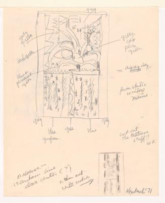 Two Studies for from My Studio Window (recto); Study for Western Landscape 9 (verso)