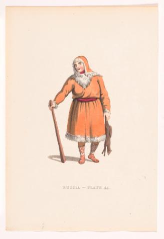 A Koriak, Plate 44 from Picturesque Representations from the Dress and Manners of the Russians