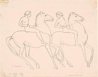 Two Figures on Horseback