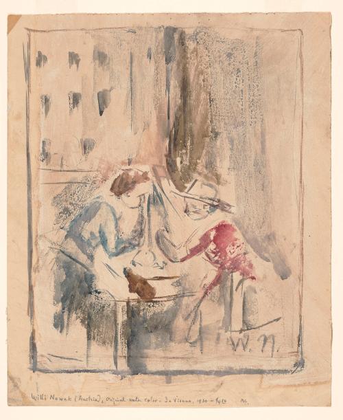 Man and Woman at Table