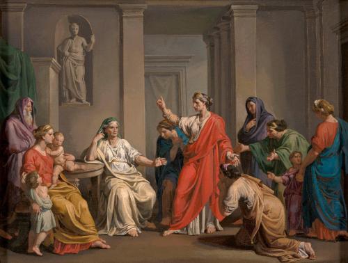 The Women of Rome Persuading the Family and Wife of Coriolanus to End His War Against Rome