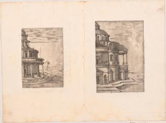 Two Plates Showing Two Round Temples