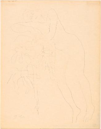 Nude; illustration for "Le Jardin Des Supplices" by Octave Mirabeau