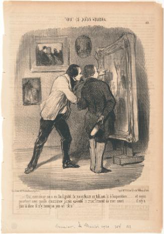 Yes, Monsieur, They Have Had the Cheek to Reject This Picture..., plate 69 from Tout ce qu’on voudra