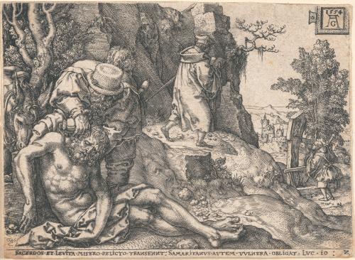 The Good Samaritan Treating His Wounds with Oil and Wine