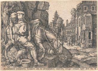 The Good Samaritan Loading Him on His Donkey
