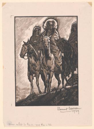Three Travelers on Horseback