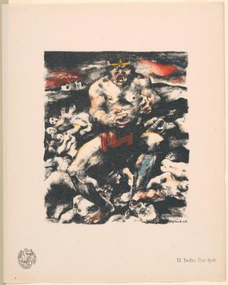 Hate, from Portfolio 9 of Krieg Und Kunst, Prints Issued by the Berliner Sezession
