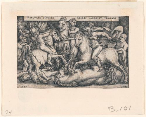 Hercules Fighting Against the Trojans