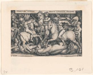 Hercules Fighting Against the Trojans