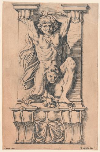 Caryatid with a Man Overcoming a Harpy