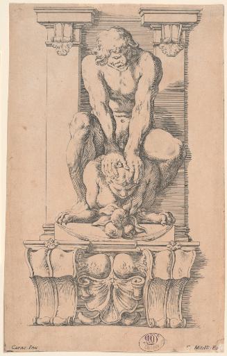 Caryatid with a Man Overcoming a Harpy