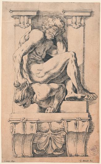 Caryatid with a Man Overcoming a Harpy