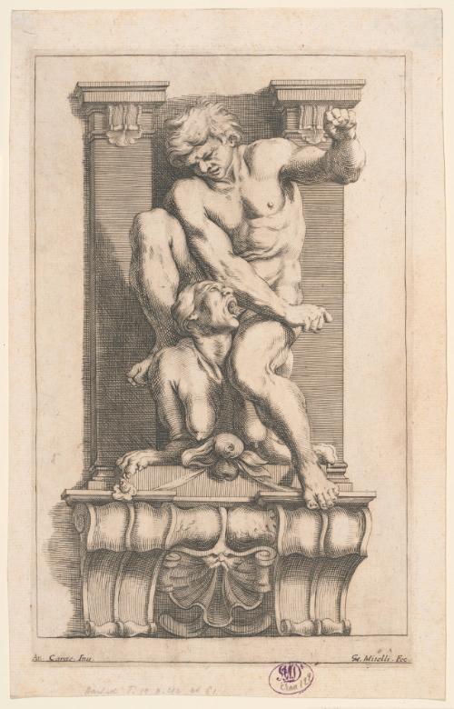 Caryatid with a Man Overcoming a Harpy