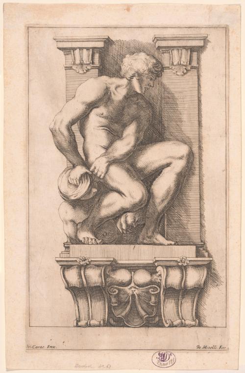 Caryatid with a Man Overcoming a Harpy