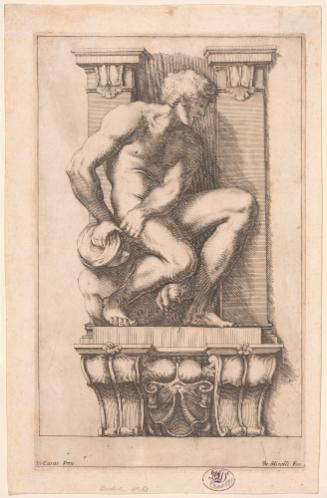 Caryatid with a Man Overcoming a Harpy