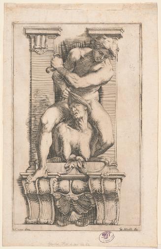 Caryatid with a Man Overcoming a Harpy