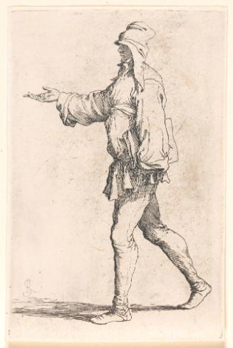 Standing Man Carrying a Book (b78)