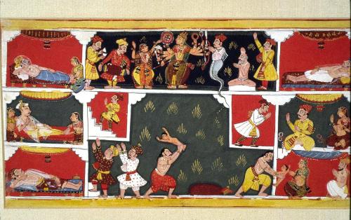 Story of Krishna's Birth, Page from the 10th Book of the Bhagavata Purana