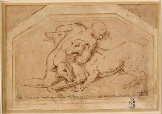 Hercules Strangling Cerberus