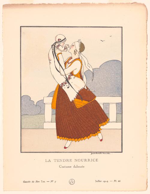 La Tendre Nourrice, from Gazette Du Bon Ton - No. 7