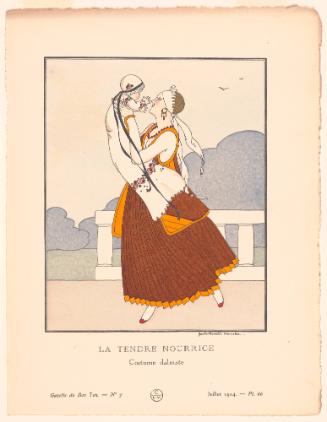 La Tendre Nourrice, from Gazette Du Bon Ton - No. 7