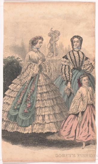 Untitled (illustration from Godey's Fashions)
