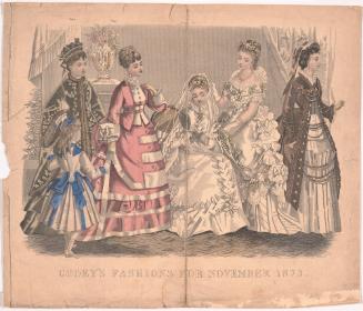 Godey's Fashions for November 1873