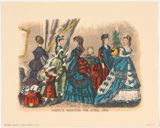 From Godey's Ladies' Book: Godey's Fashions for April 1870