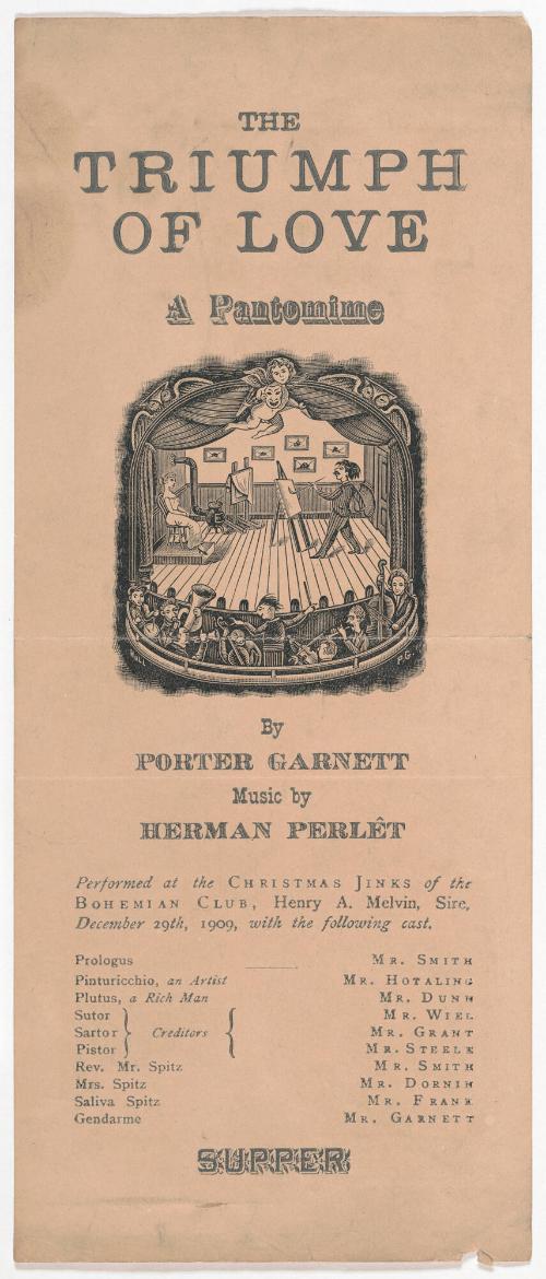Playbill from the Triumph of Love