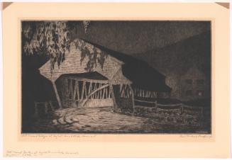 Old Covered Bridge at Night, Woodstock, Vermont