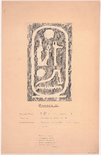 Hieroglyphic Name of Rameses II