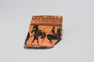 Fragment of a Volute-Krater with Hoplite and Horseman