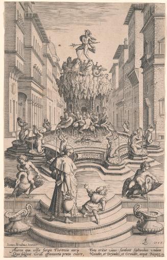Fountain of Neptune, from Decorations for the Entry of Joanna of Austria into Florence