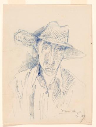 Self-portrait in Straw Hat