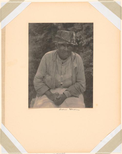 Black Woman, Seated, Holding Her Hands