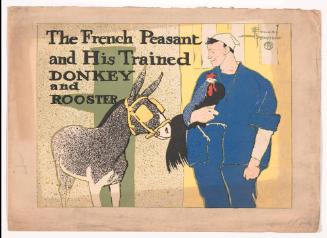 The French Peasant and His Donkey & Rooster