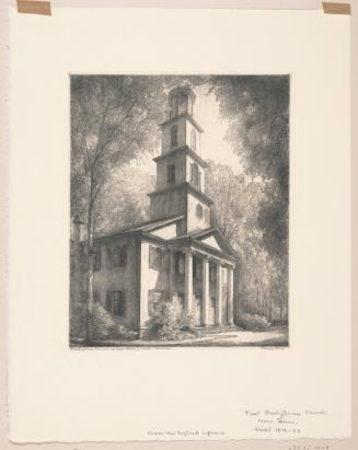 Presbyterian Church, New Bern, plate 26 from album 6 of Orr Etchings of North Carolina