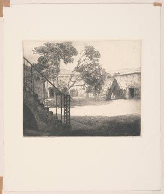 Fort Macon, Beaufort Harbor, plate 39 from album 8 of Orr Etchings of North Carolina