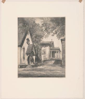 St. Mary’s Episcopal School for Girls, Raleigh, plate 40 from album 8 of Orr Etchings of North Carolina