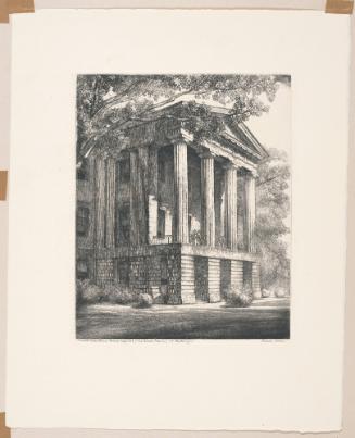 North Carolina State Capitol, Raleigh, plate 7 from albums 1 and 2 of Orr Etchings of North Carolina