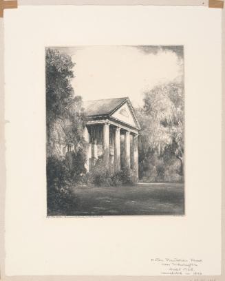 Orton Plantation, Brunswick County, plate 3 from albums 1 and 2 of Orr Etchings of North Carolina