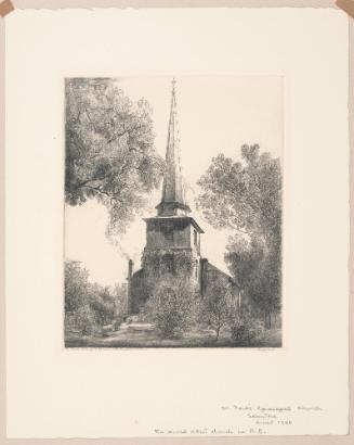 St. Paul’s Episcopal Church, Edenton, plate 2 from albums 1 and 2 of Orr Etchings of North Carolina