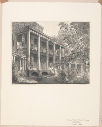 The Hayes, Edenton, plate 4 from albums 1 and 2 of Orr Etchings of North Carolina