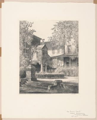 Salem Female Academy (Moravian Settlement), Winston-Salem, plate 9 from albums 1 and 2 of Orr Etchings of North Carolina