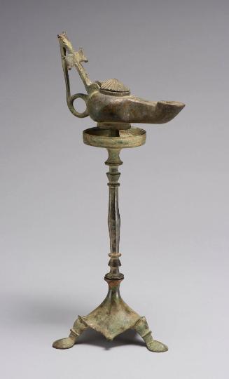 Bronze Lamp with Base and Stand
