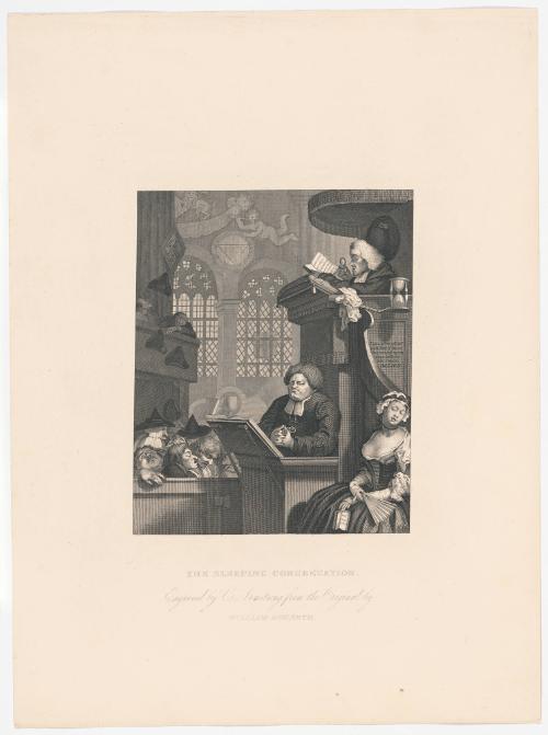 The Sleeping Congregation, from The Works of Hogarth