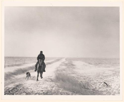 Riding Out for Cattle Before a Blizzard, Lyman County, South Dakota