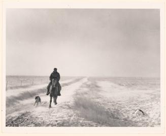 Riding Out for Cattle Before a Blizzard, Lyman County, South Dakota
